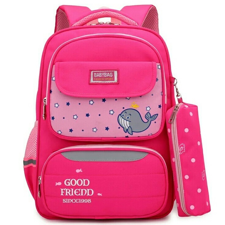 Tas Ransel Sekolah Anak Perempuan Terbaru 2021_Tas Backpack Sekolah Anak Perempuan PAUD TK SD SMP Termurah_Tas Gendong Perempuan Motif Carakter Paus Terbaru_Tas Ransel Backpack Korea Style BISA BAYAR DI TEMPAT [COD]