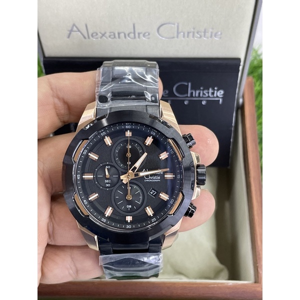 alexandre christie 6523mc black rosegold pria