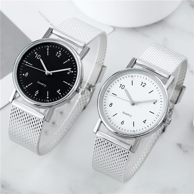 Jam Tangan Analog Quartz Strap Rantai Pasir Untuk Pria Dan Wanita Casual Fashion Import