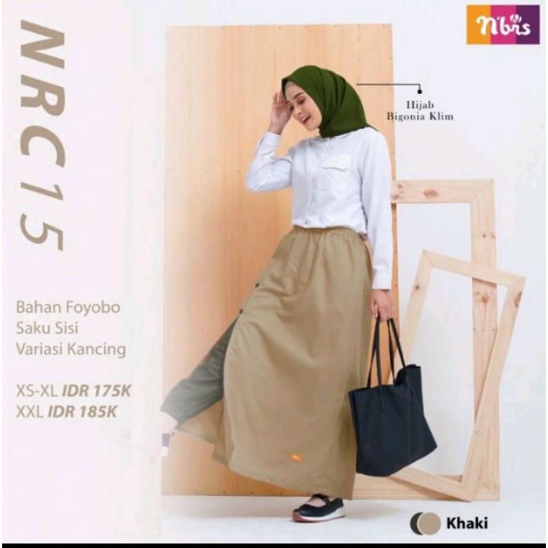 Nibras Rok Celana NRC 15 Khaky @milihijab