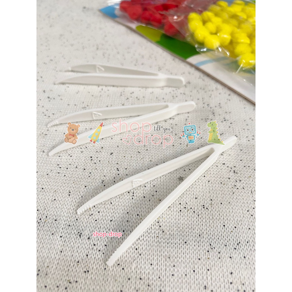 Tweezer Pinset Penjepit Anak - Capitan Anak - Alat Montessori Tool - Tweezer Plastik - Pinset Plastik