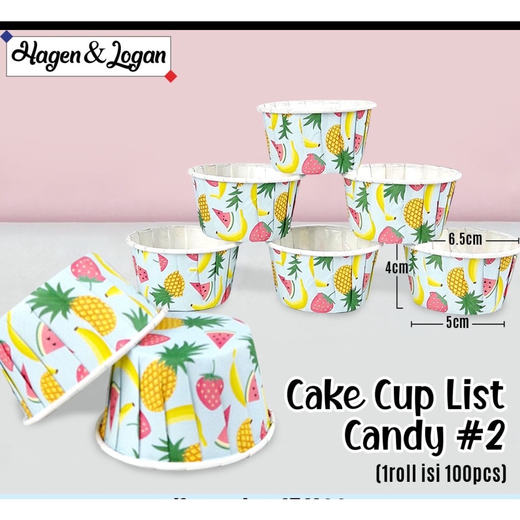 

cup cake list biasa corak macam 2 satuan
