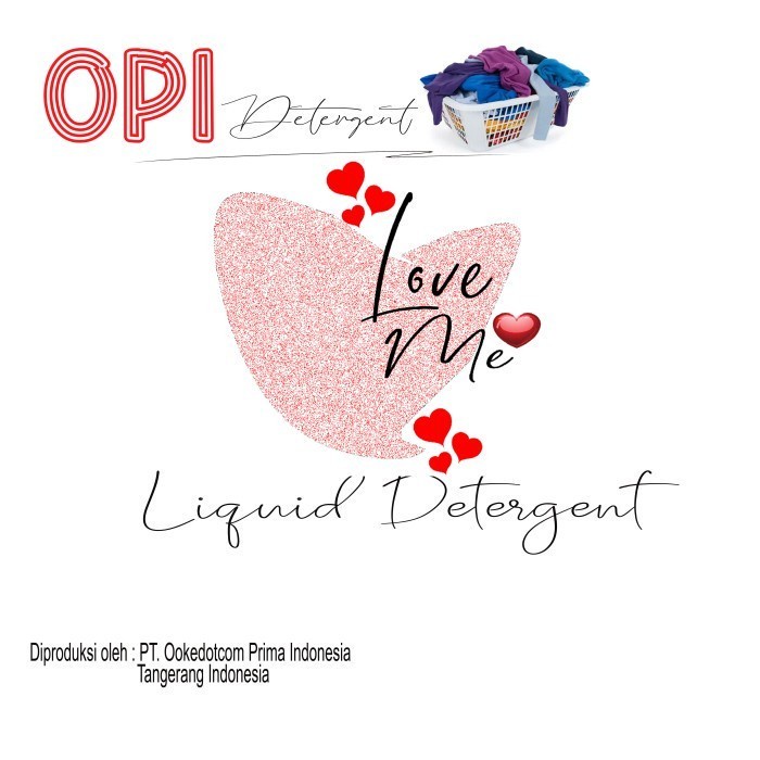 Sabun Laundry putih cair dengan wangi Love Me 5 Liter segar Produk OPI baru By Oke Sabun sudah ada izin edar resmi by Oke sabun suplayer