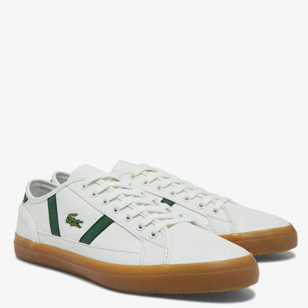 Sepatu Sneakers Pria Lacoste Sideline Gum White Original Sp98972