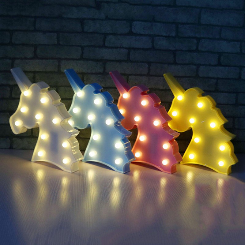  COD Lampu LED Desain Kepala Unicorn untuk Hadiah 