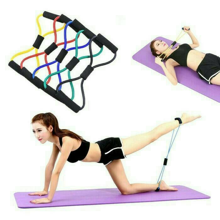 Tali Yoga Stretching Tali Olahraga Senam Gym Otot Fitness Elastis Portable