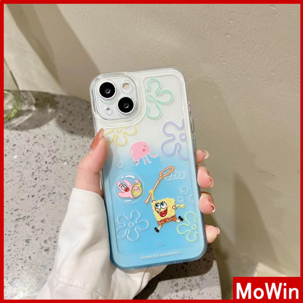 iPhone Case Silicone Soft Case Clear Case Thickened Shockproof Protection Camera Metal Button Cartoon Cute Compatible For iPhone 11 Pro Max 13 Pro Max 12 Pro Max 7Plus xr XS Max