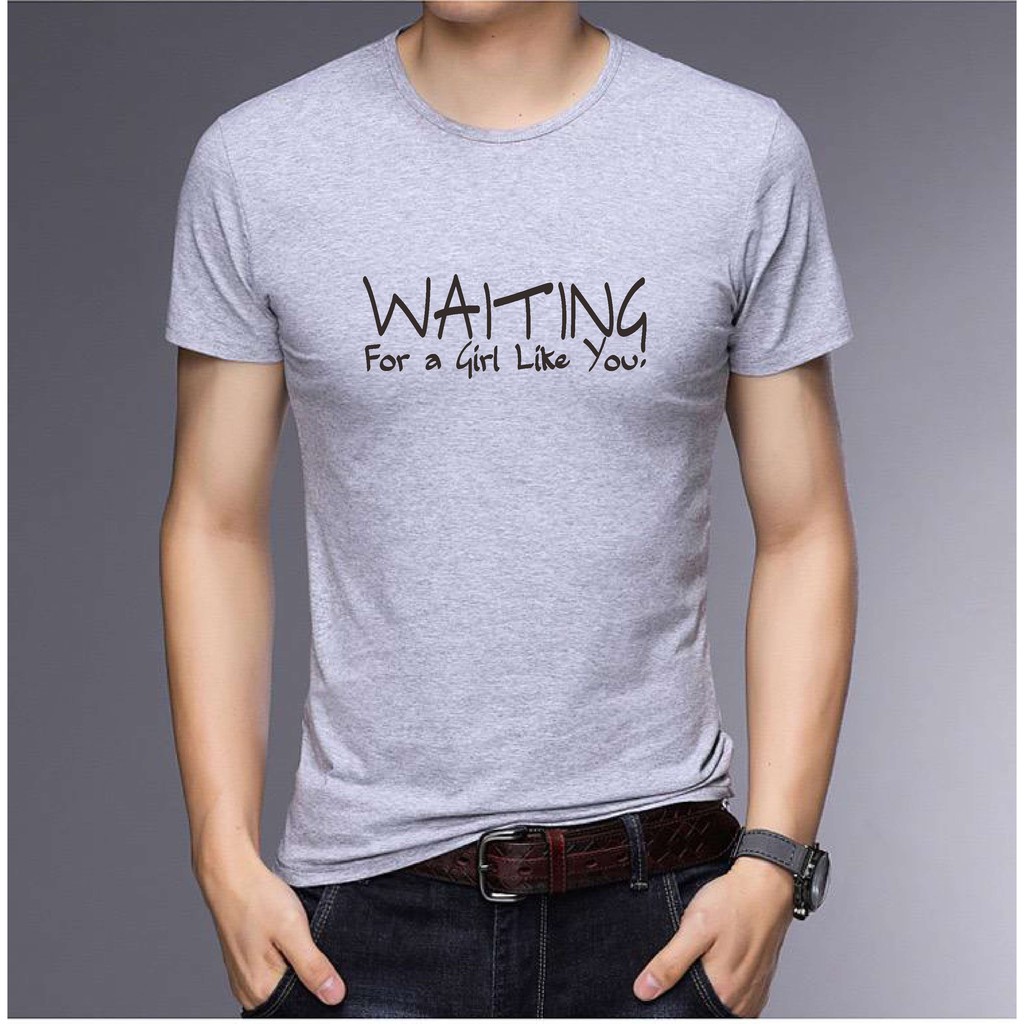 BS//TERLARIS//BAJU KAOS WAITING  TANGAN PENDEK PRIA DAN WANITA//GOOD QUALITY