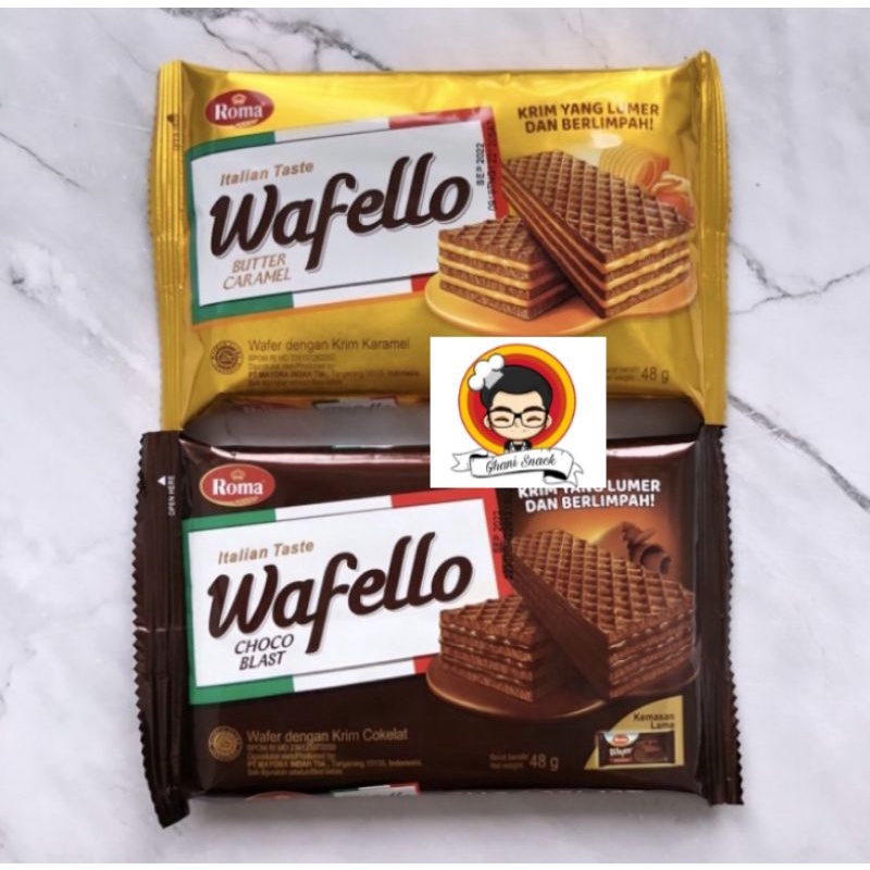 

Wafello Wafer Italia 48gr - roma wafer nikmat enak Murah Meriah - Choco Blast