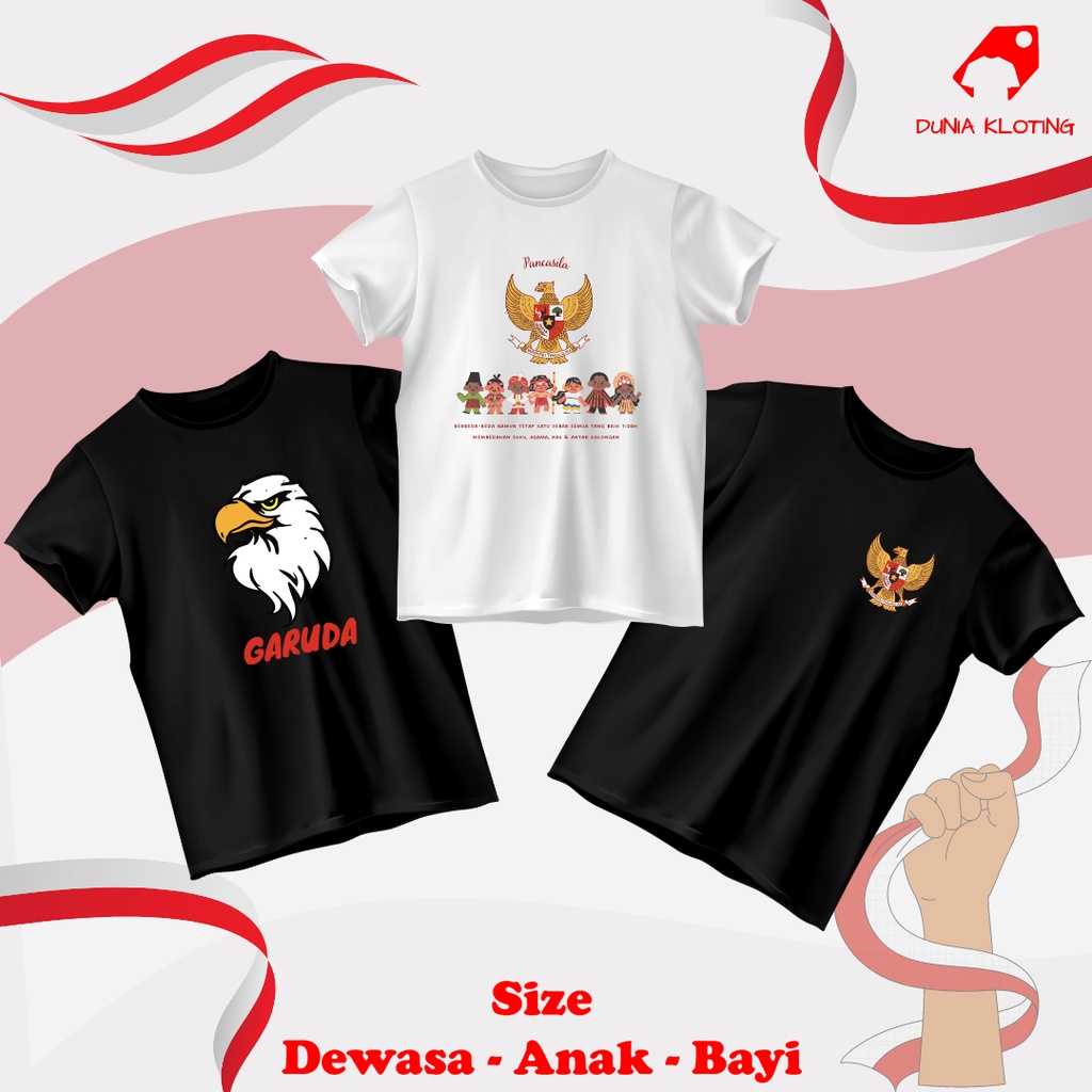 KAOS GARUDA INDONESIA / BAJU GAMBAR GARUDA MERAH PUTIH