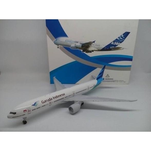 Diecast Pesawat Garuda Ukuran Besar ada Roda Miniatur