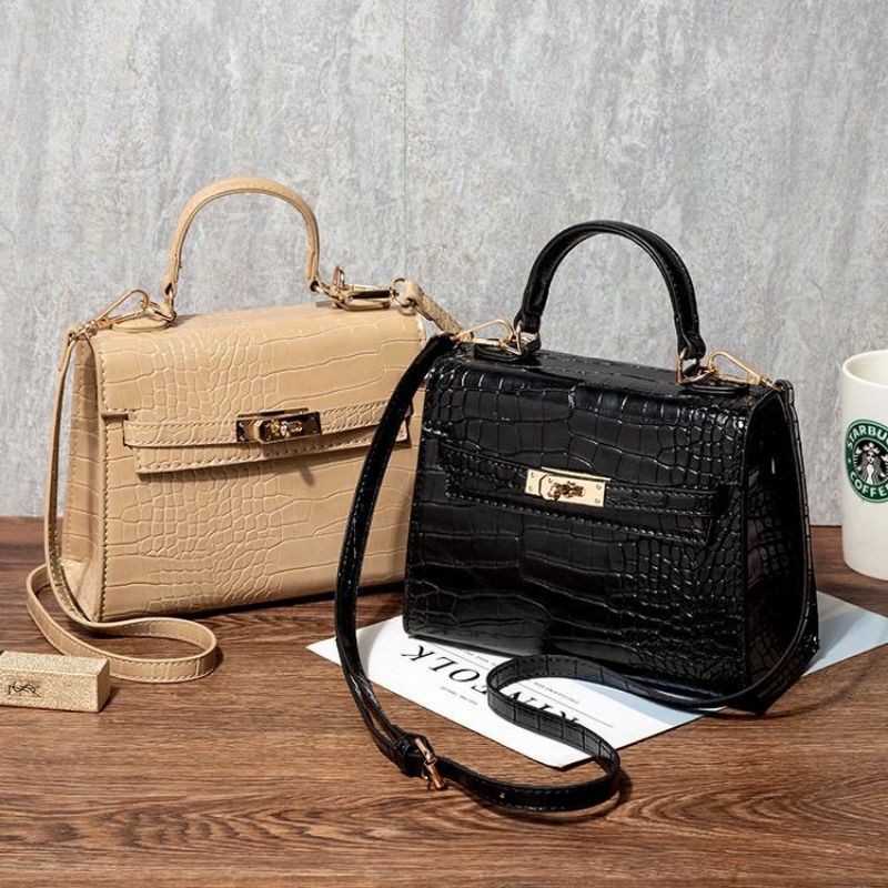 Tas Fashion Zara Croco Slingbag