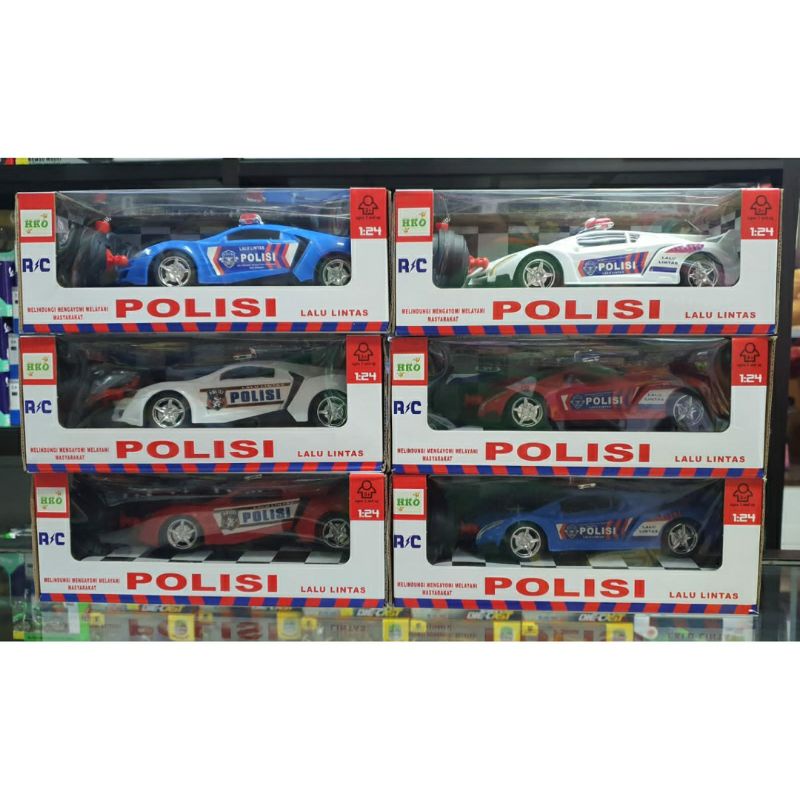 Mainan Remote Control Mobil Polisi Lalu Lintas