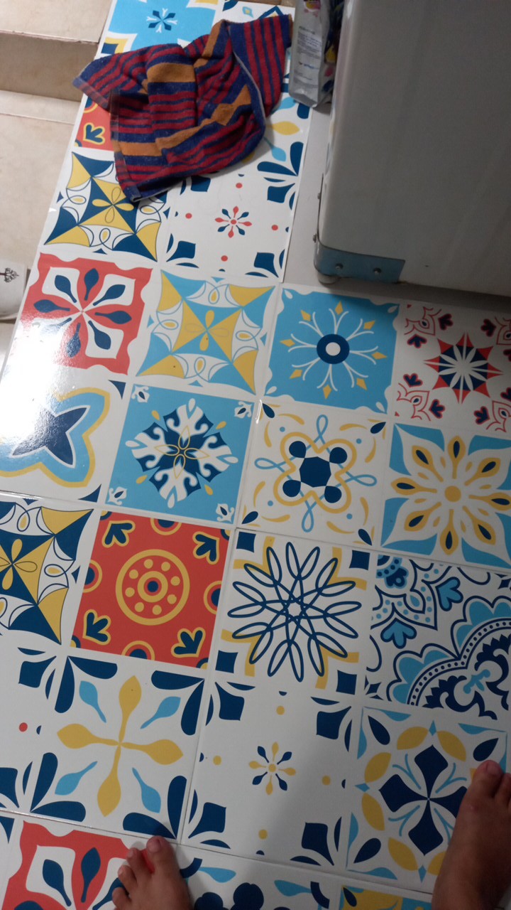 [sticker Dinding Dan Stiker Lantai] Bisa Untuk Perabot Seperti Kulkas Kompor Mesin Cuci - Ornamen 1
