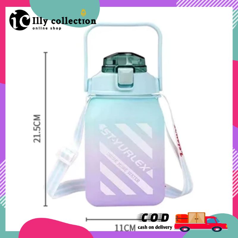 Botol Gemoy Kotak Gradasi 1,5 Liter Stiker 2d 3d