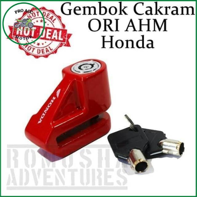 Kunci gembok cakram ori AHM Honda ADV PCX VARIO BEAT universal