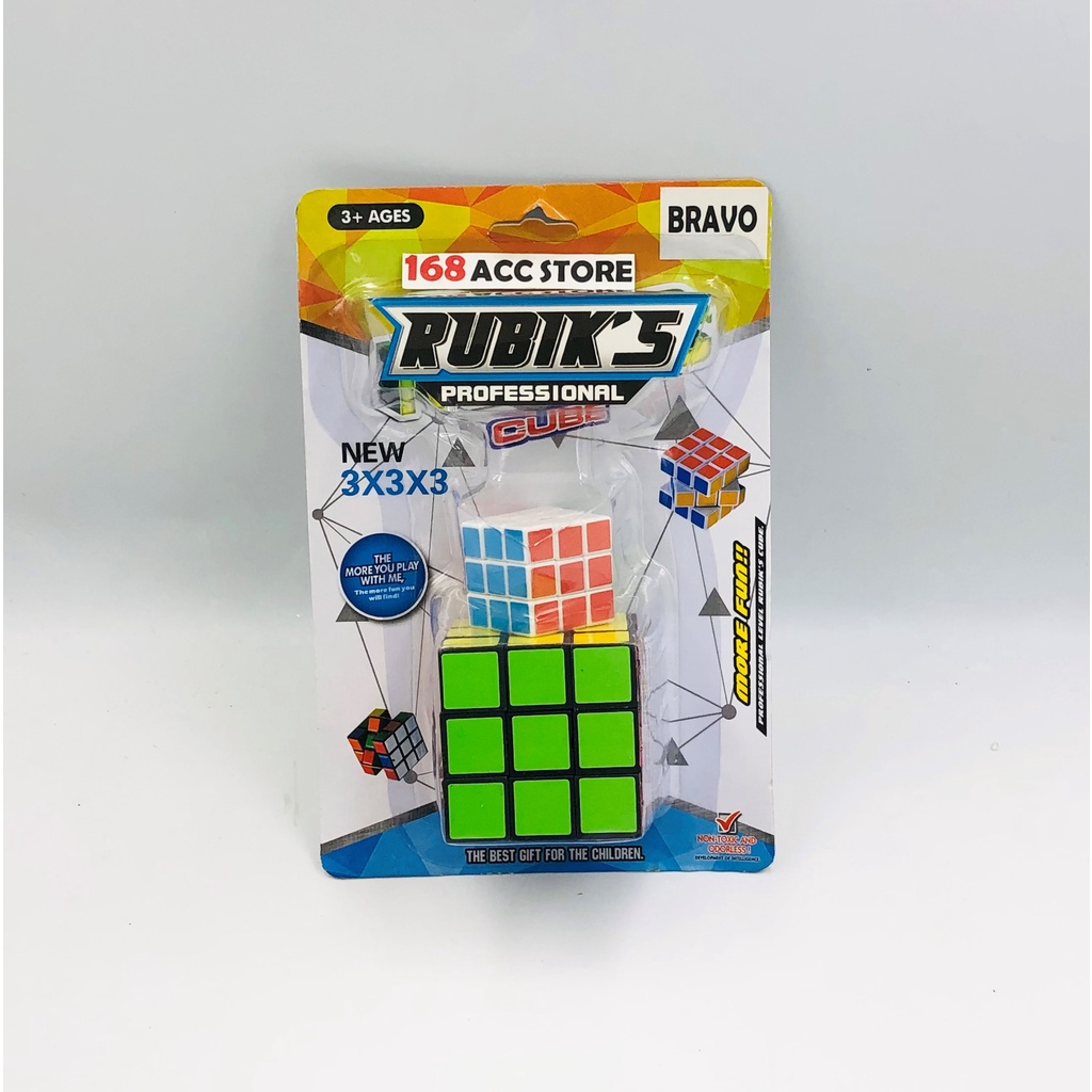 MAINAN RUBIK BLOK PUTAR 3 X 3 DAN RUBIK KECIL 218-C13