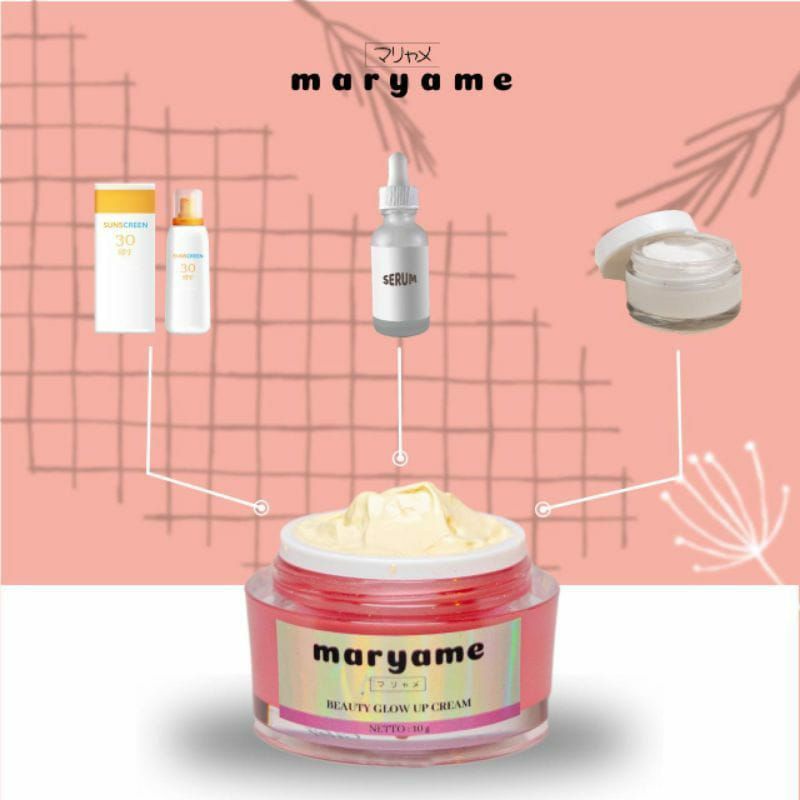 Maryame Beauty Glow Up - Cream Wajah Maryame BPOM ORIGINAL 100%