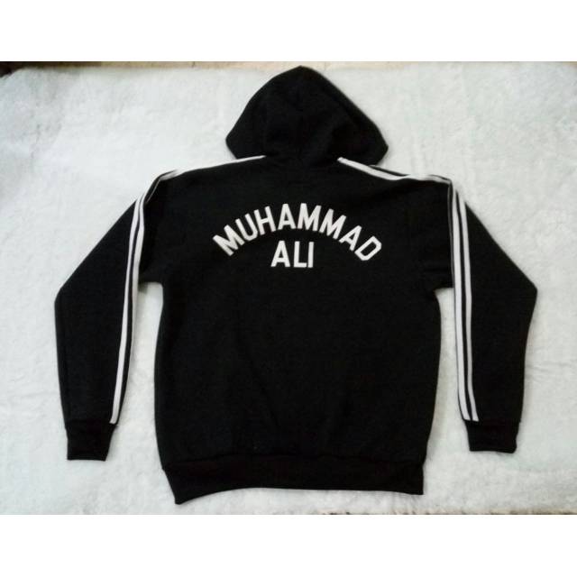 Jaket pria wanita original adidas hodie black flok