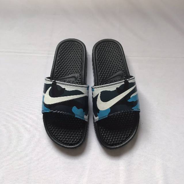 nike blue camo slides
