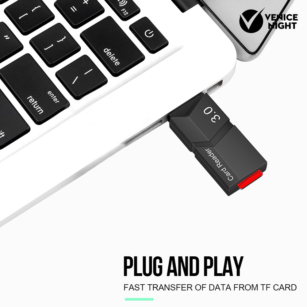 (Veni) Card Reader Micro Sd / Tf Card Usb 3.0 Kecepatan Tinggi Untuk Pc Laptop