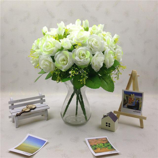 COD BUNGA MAWAR  BUNGA TANGKAI PLASTIK BUNGA ARTIFISIAL BUNGA PAJANGAN BUNGA HIASAN BT9018-2