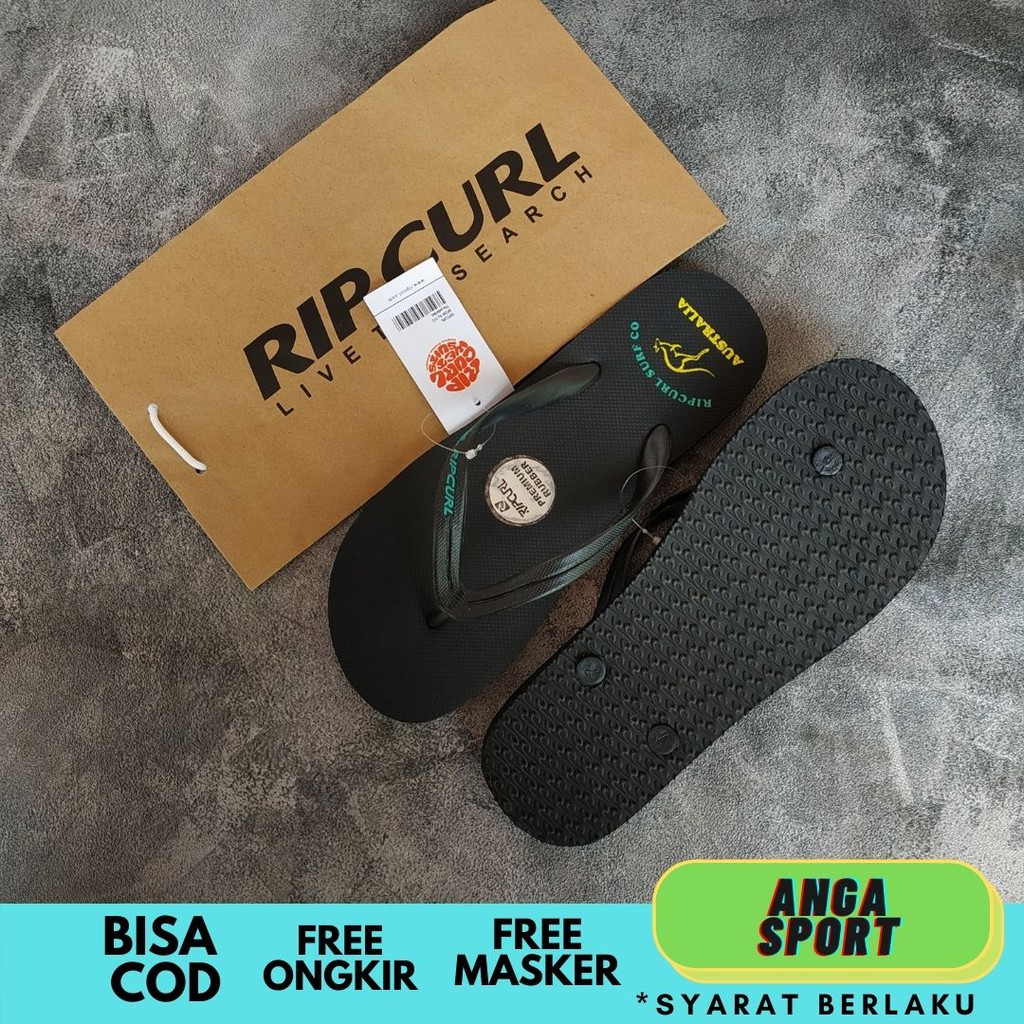 SENDAL JEPIT RIPCURL PRIA SANDAL DISTRO COWOK KASUAL CASUAL BRANDED SURFING PANTAI RUMAHAN