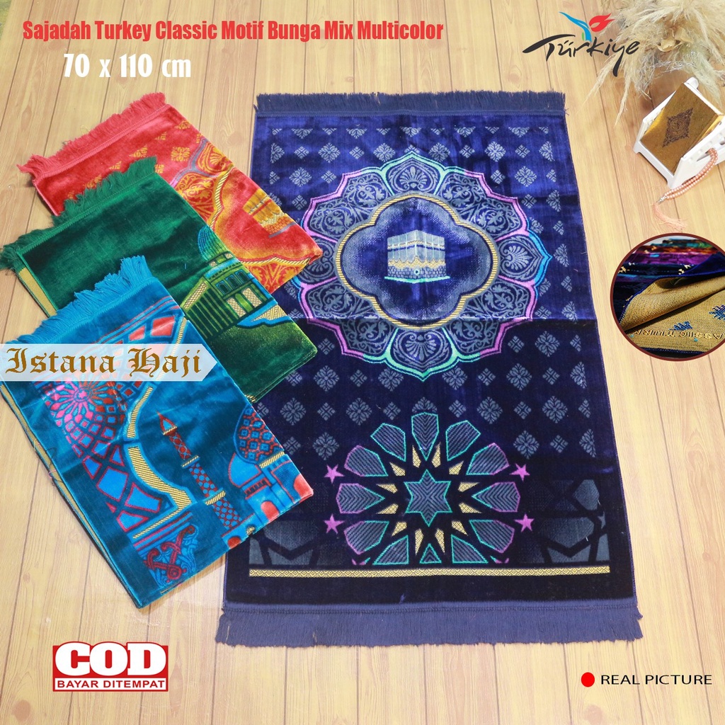 Sajadah Tebal Turki Bludru Halus Premium Classic