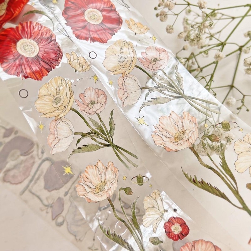 

Sample Poppy Flowers Crystal PET Tape by Reco Studio / loop