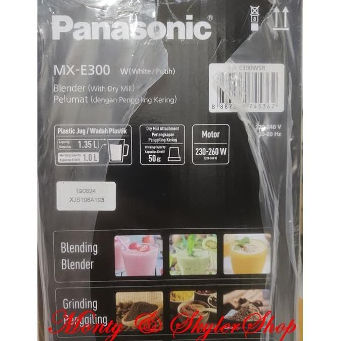 Panasonic Mx-E300Wsr Blender Plastik 1 Liter Mxe300 Blender Panasonic Amkhub2002