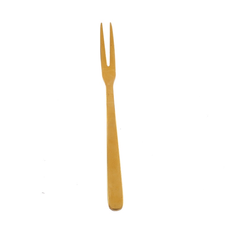 HOME DECOR Garpu Kecil untuk Kue / Buah Gold Dessert fork Cutlery set