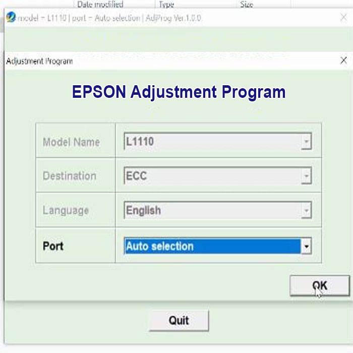 Software RESETTER EPSON L1110 + Video Cara Aktivasi Dan RESET Printer Full Version