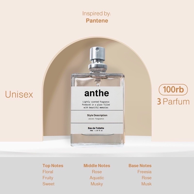 Bjorka ANTHE Parfum Unisex Tahan Lama Murah Inspired Perfume Lokal Terlaris