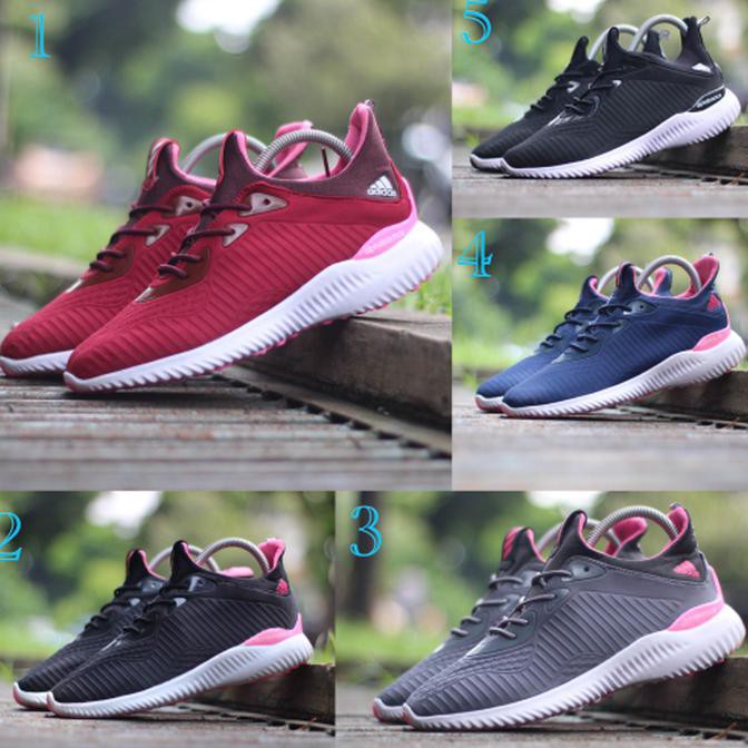 New Product Sepatu Wanita Olah Raga Dan Kerja Adidas Alpha Bounce Grade Ory Murah - Hitam, 37 Free