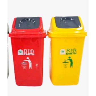 Tempat Sampah Tutup Goyang Green Leaf 60 Ltr