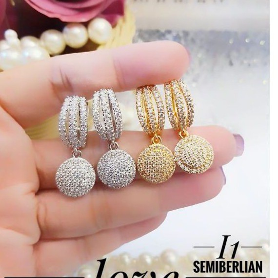 Xuping Anting semi berlian terlaris  A253