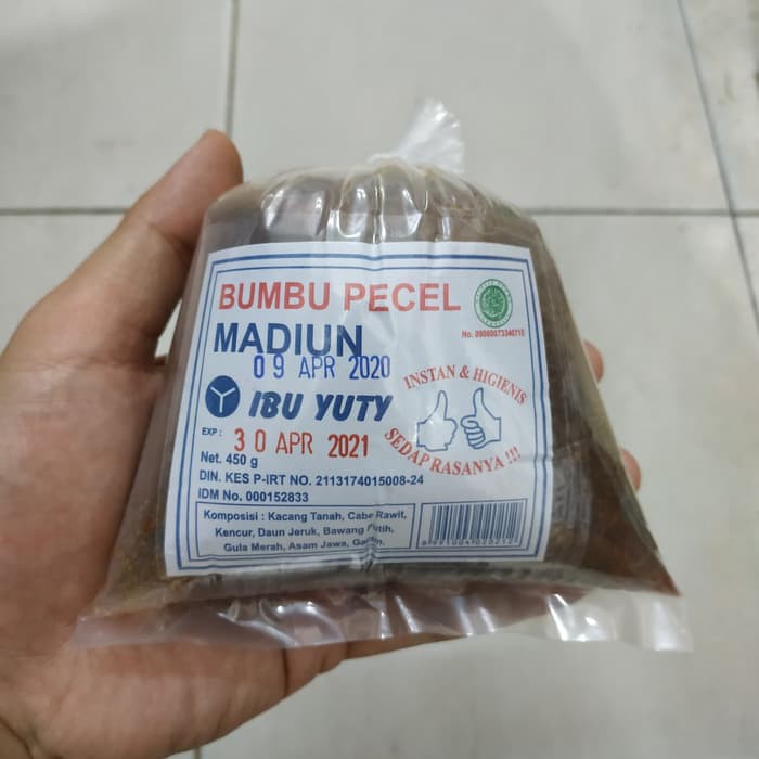 

Bumbu Pecel Madiun 450 gram Sedap Instant Dan Higienis