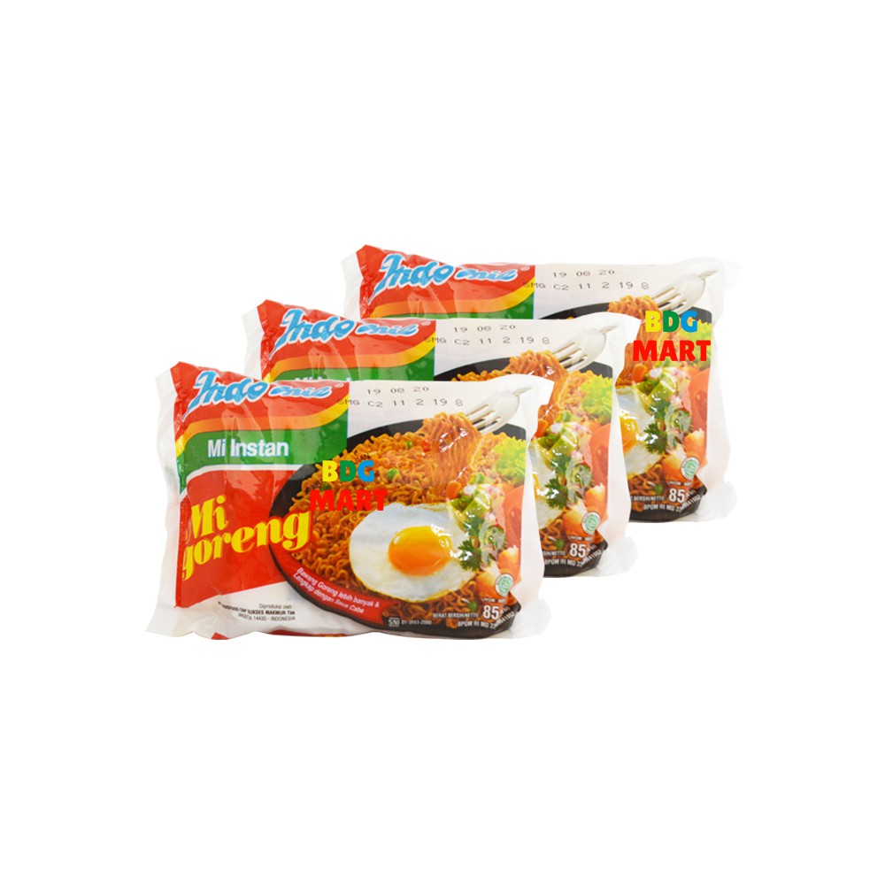 

PAKET 3 PCS Indomie Goreng Reguler Mie Instan Goreng Lengkap Dengan Saus Cabe - 3pcs x 85gr