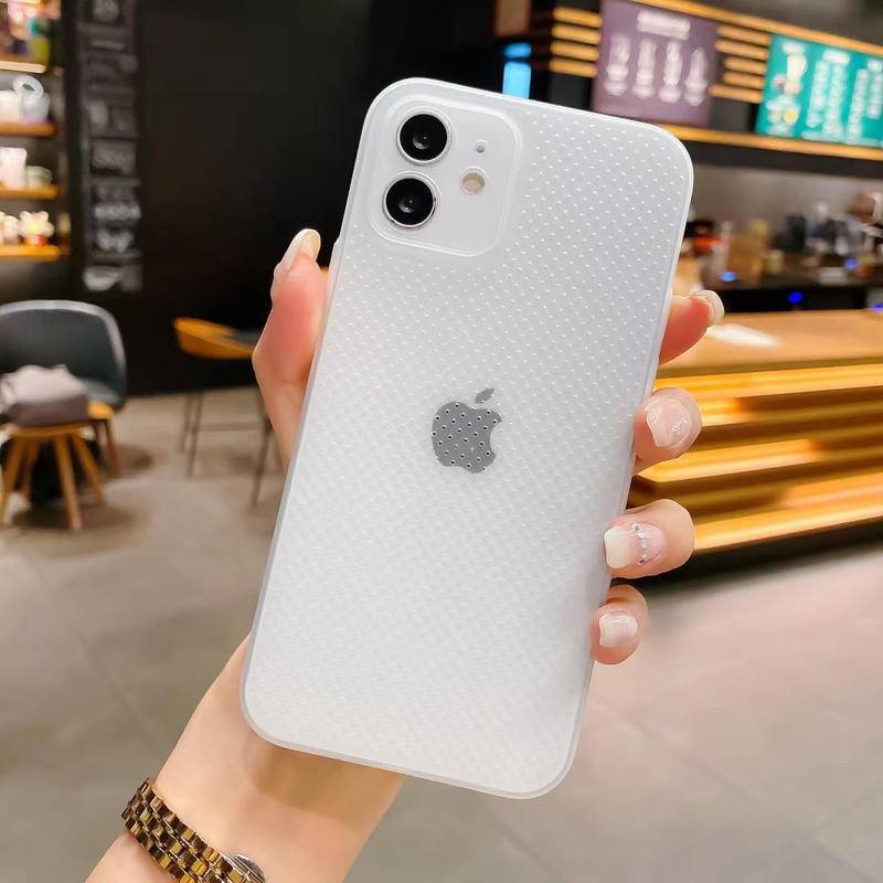 Case Pelindung ultra Tipis breathable Untuk iPhone 14 13 12 11 Pro MAX Plus Mini X XS MAX XR SE 2022 2020 7 8 Plus