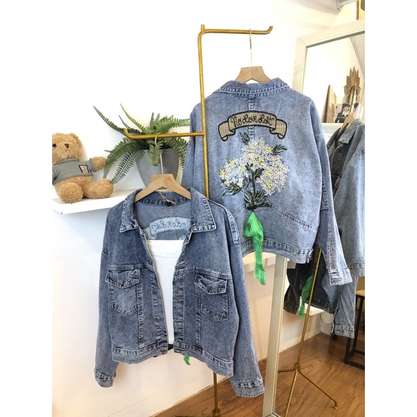 Venya Flower Oversize Jacket Jeans