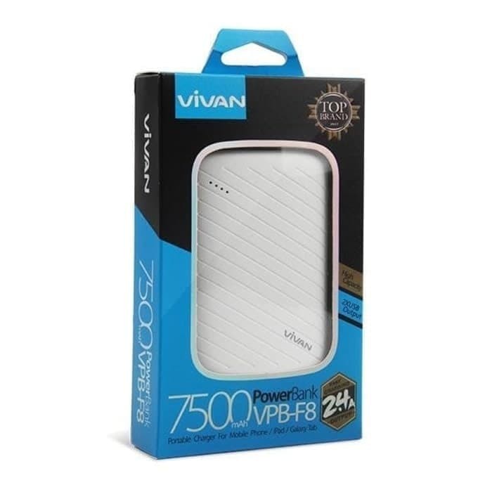 POWERBANK PB VIVAN VPB-F8 7500 MAH GARANSI RESMI VIVAN INDONESIA