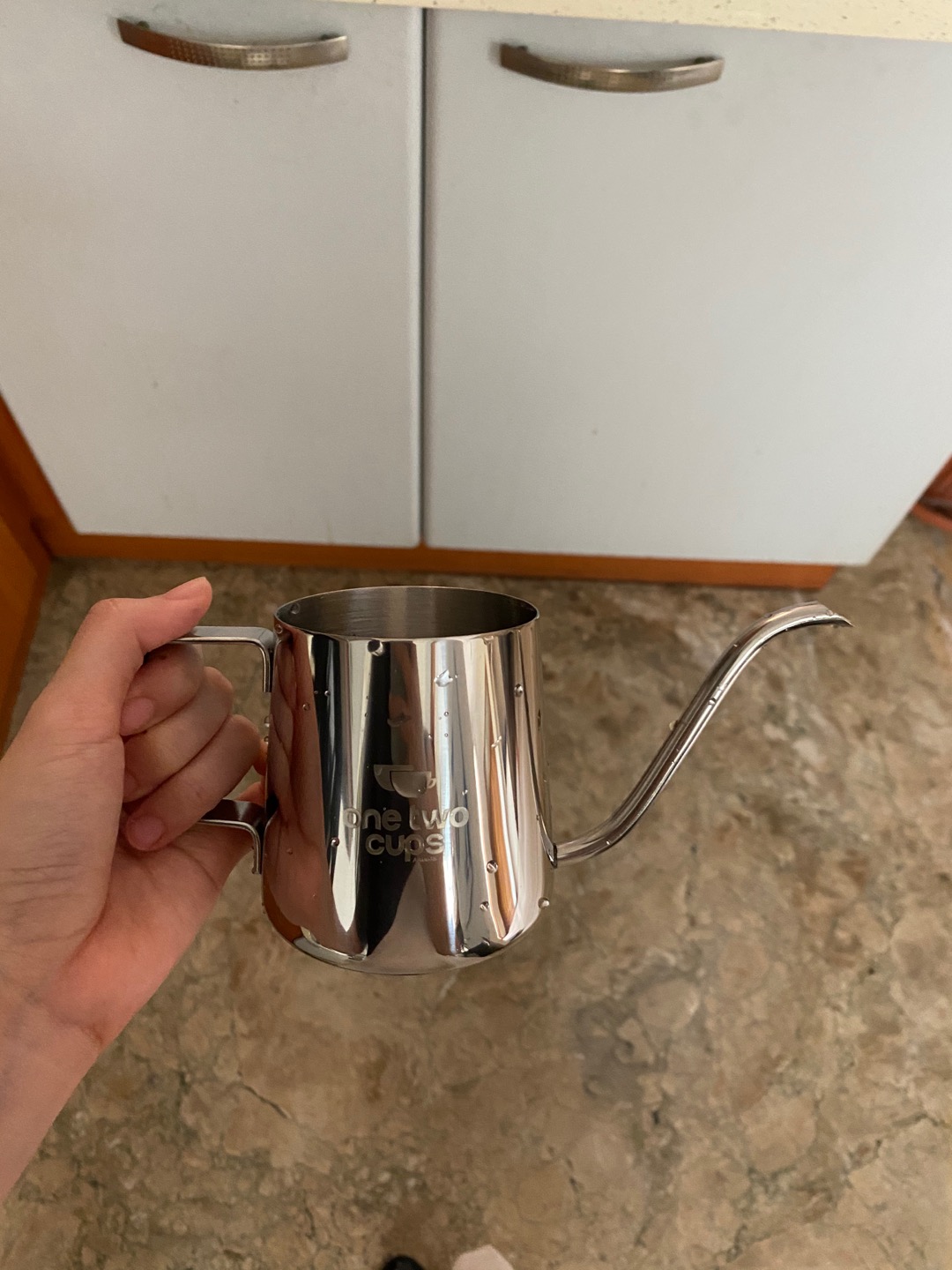 Teko Leher Angsa Gooseneck Pour Over Stainless Tebal 350ml