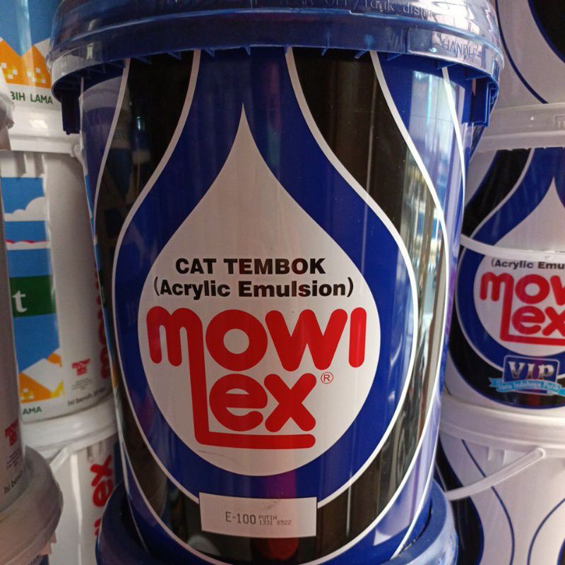 cat tembok mowilex e100 20liter putih