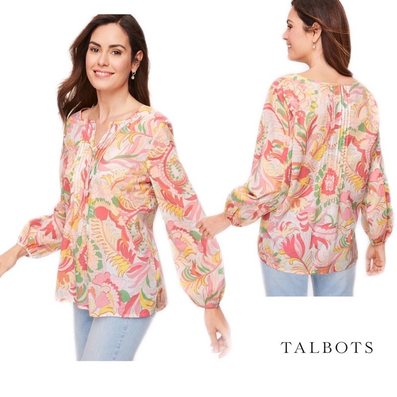 TALBOTS Floral blouse
