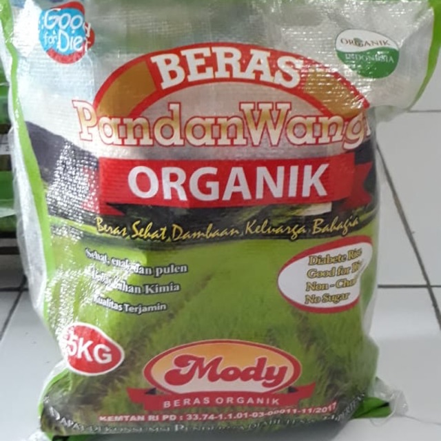 

Beras Organik Pandan Wangi 5 KG