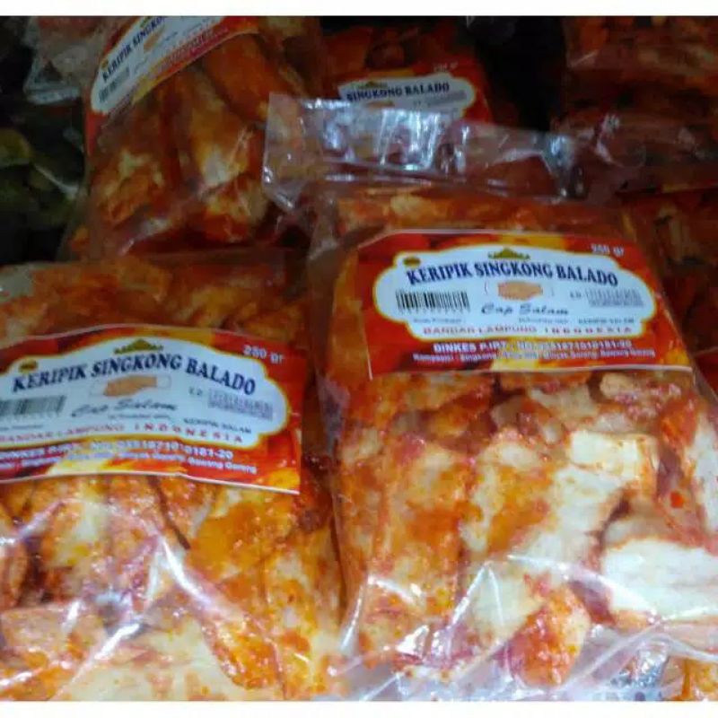 

Keripik singkong Balado cap salam (250gram)