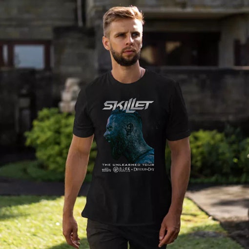 Kaos Skillet The Unleashed Tour Tshirt Unisex