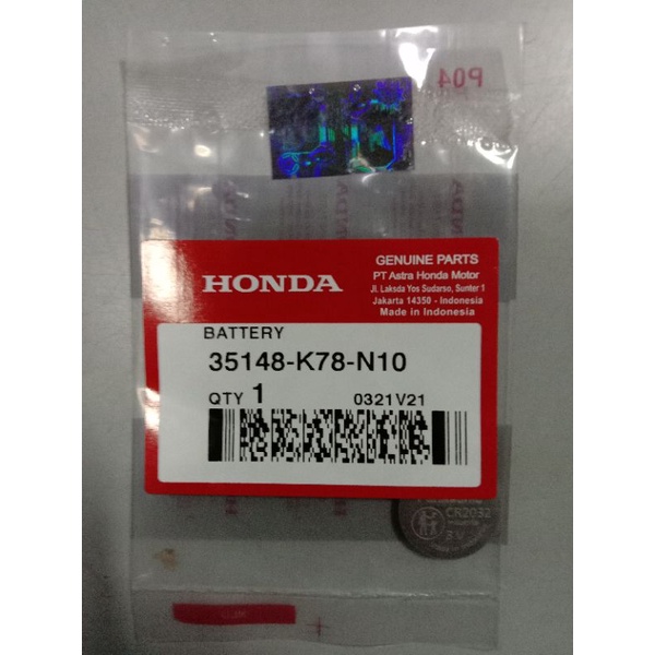 baterai remote motor PCX, ADV, VARIO 150 original
