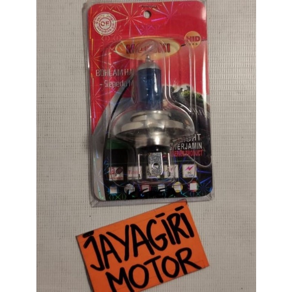 Lampu Halogen Vixion Bohlam Putih Mokini Bohlamp Headlight Bulb Blub Super Bright 3 Kaki Bohlam Bead