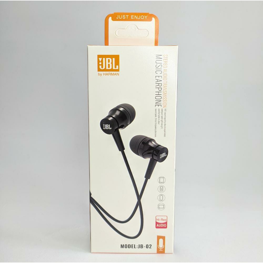 Headset Handsfree JBL 02 + Mic Murah